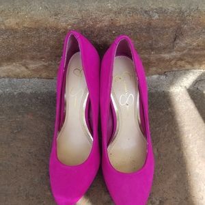 Fuscia pink heels